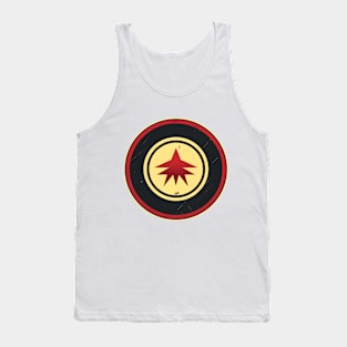 Superhero Style Motif - Vintage Retro Aesthetic Tank Top